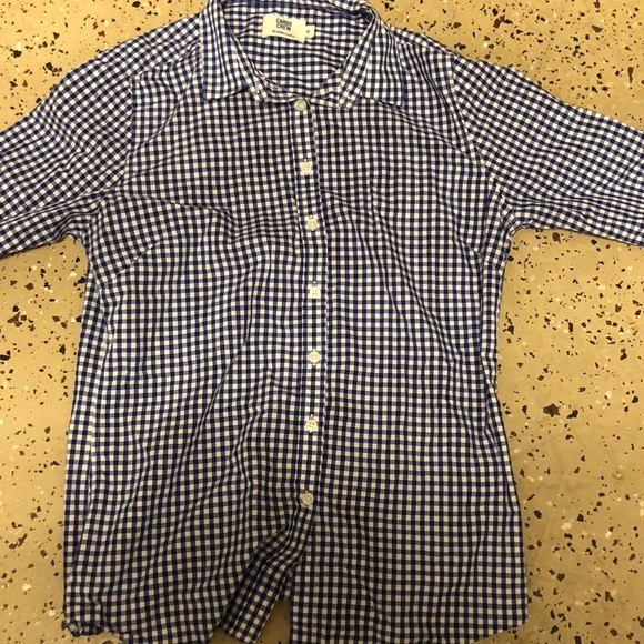 Cargo crew women’s cotton shirt blue / white plaid - Picture 4 of 6
